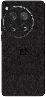 Vcare GadGets Leather Black OnePlus 12 5G With Logo Mobile Skin(Leather Black)