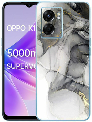 FCS OPPO K10 5G Printed Back skin Mobile Skin(White Marble Skin)