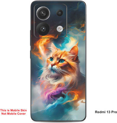 VYBE The Smart Choice Redmi 13 Pro Cat Embossed Mobile Skin(Pale Copper 8)