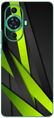 FCS Huawei nova 11 Pro Printed Back skin Mobile Skin(Green Texture)