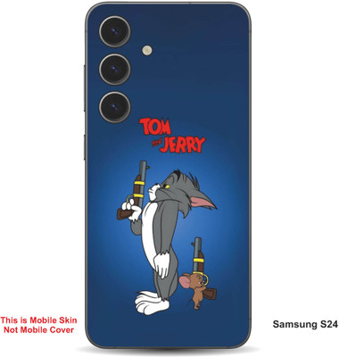 VYBE The Smart Choice Samsung S24 Tom & Jerry Embossed Mobile Skin(Fun Blue 14)