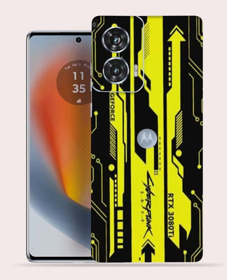 OggyBaba Motorola Edge 50 Fusion 5g Mobile Skin(Cyberpunk Yellow Black)