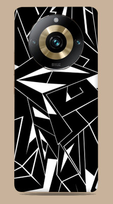SkinoMania Realme 11 Pro Plus 5G Mobile Skin(B&W-Abstract B&W Mobile Skin)