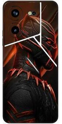 Vcare GadGets Pova 5 Pro (5G) Mobile Skin(Orange & Black)