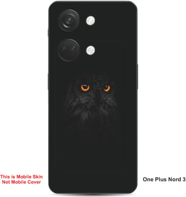VYBE The Smart Choice One Plus Nord 3 Owl Embossed Mobile Skin(Charcoal Black 36)