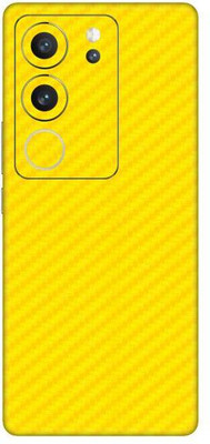 Vcare GadGets Vivo V29 5G Mobile Skin(Fiber Carbon Yellow)