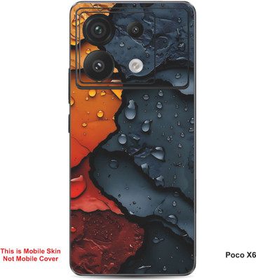 VYBE The Smart Choice Poco X6 Pattern Embossed Mobile Skin(Light Eggplant 1)