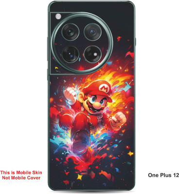 VYBE The Smart Choice One Plus 12 Super Mario Embossed Mobile Skin(Lava Red 28)