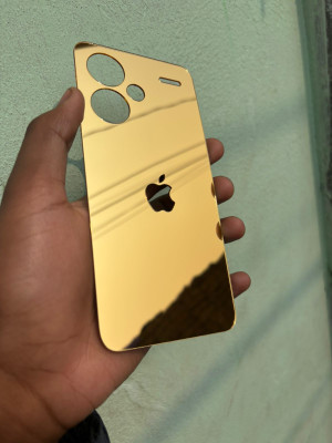TWUAOP REDMI NOTE 13 PRO PLUS 5G ACRYLIC MIRROR BACK PANNEL Mobile Skin(Gold)