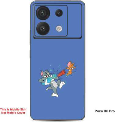 VYBE The Smart Choice Poco X6 Pro Tom & Jerry Embossed Mobile Skin(Glaucous A4)