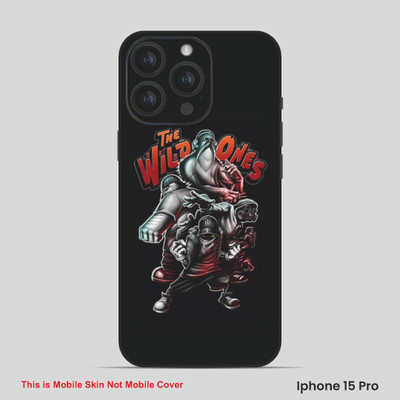 VYBE The Smart Choice iPhone 15 Pro Horror Mobile Skin(Charcol Black 9)
