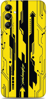 SkinoMania SAMSUNG Galaxy A14 5G Mobile Skin(Dark-Yellow-Cyber)