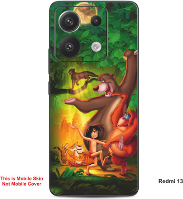 VYBE The Smart Choice Redmi 13 Jungle Book Embossed Mobile Skin(Green Pea A1)