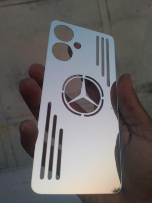 MOKPLZ POCO M6 5G SILVER MIRROR BACK PANNEL Mobile Skin(Silver)