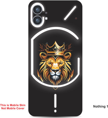 VYBE The Smart Choice Nothing 1 Cat Embossed Mobile Skin(Black & Light Grey 5)