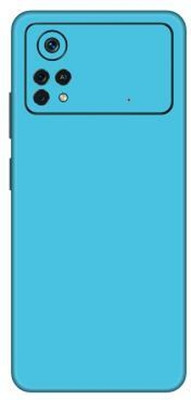 Vcare GadGets Poco X4 Pro (5G) Mobile Skin(Blue Satin)