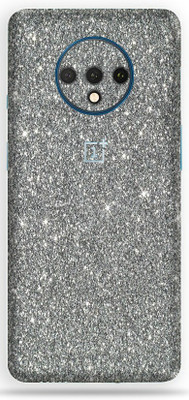 TJ CREATION OnePlus 7T, oneplus 7t Mobile Skin(Ultra Super Grey Glitter Skin With High Matte Finish.)