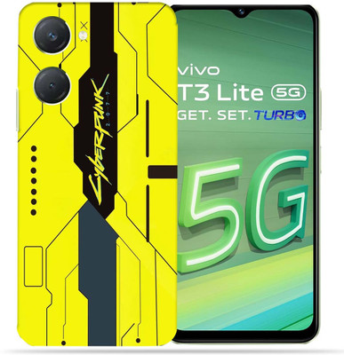 OggyBaba OggyBaba Vivo T3 Lite 5g Mobile Skin(Cyberpunkh Yellow)