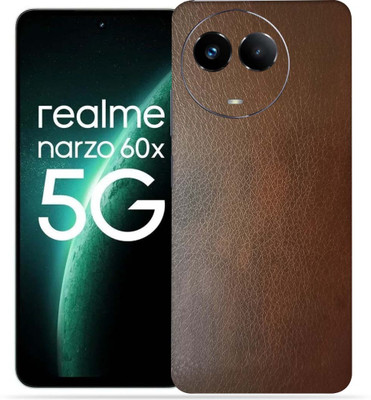 OggyBaba Realme Narzo 60X 5g Mobile Skin(Brown Leather)