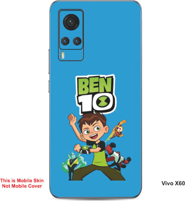 VYBE The Smart Choice Vivo X60 Ben 10 Embossed Mobile Skin(Curious Blue B9)