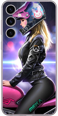 FCS Samsung Galaxy M34 5G Printed Back skin Mobile Skin(Girl With Bike)