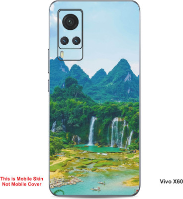 VYBE The Smart Choice Vivo X60 Naturel Mobile Skin(Peacock Green 10)