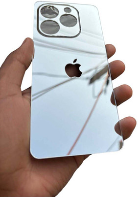 TWUAOP INFINIX SMART 8 MOBILE SKIN, MIRROR BACK PANNEL ACRYLIC SHEET Mobile Skin(Silver)