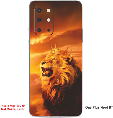 VYBE The Smart Choice One Plus Nord 8T Lion Embossed Mobile Skin(Brownish Orange 37)
