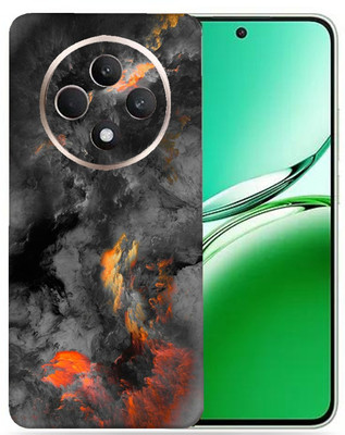 OggyBaba OggyBaba Oppo Reno 12f Mobile Skin(Black clouds)