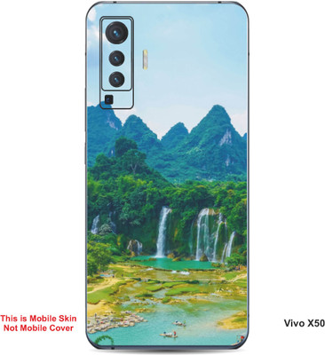 VYBE The Smart Choice Vivo X50 Naturel Mobile Skin(Peacock Green 8)