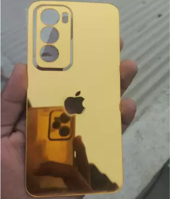 Mokteck OPPO RENO 12 PRO 5G Gold Mirror Finish Back Panel Mobile Skin(Gold)