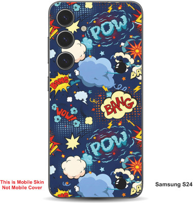 VYBE The Smart Choice Samsung S24 Pow Embossed Mobile Skin(Glacier Blue 14)