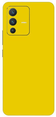 Vcare GadGets Yellow Glossy vivo V23 5G Mobile Skin(Yellow Glossy)