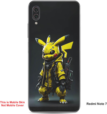 VYBE The Smart Choice Redmi Note 7 Pikachu Embossed Mobile Skin(Bird Yellow A1)
