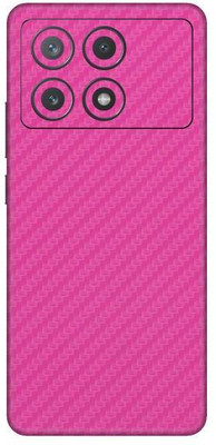 Vcare GadGets Fiber Carbon Pink Poco X6 Pro 5G Mobile Skin(Pink)