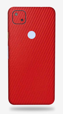 LAMHA Google Pixel 4a Mobile Skin(Ultra Super Red Carbon Fiber With High Matte Finish.)