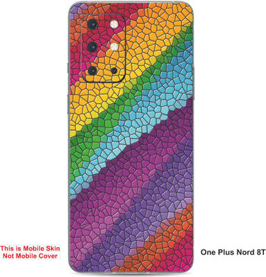 VYBE The Smart Choice One Plus Nord 8T Pattern Embossed Mobile Skin(Light Eggplant A16)