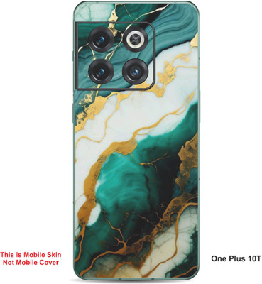 VYBE The Smart Choice One Plus 10T Abstract Embossed Mobile Skin(Sea Turtle Green A10)