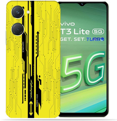 OggyBaba OggyBaba Vivo T3 Lite 5g Mobile Skin(Yellow CyberPunk)