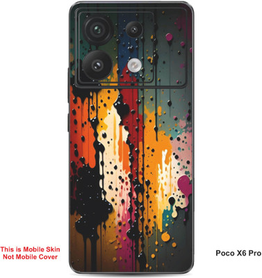VYBE The Smart Choice Poco X6 Pro Pattern Embossed Mobile Skin(Tiger Eye 1)
