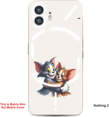 VYBE The Smart Choice Nothing 2 Tom & Jerry Embossed Mobile Skin(Soft Peach A2)