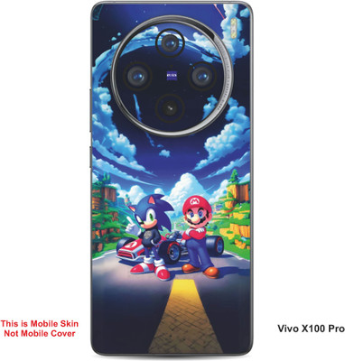 VYBE The Smart Choice Vivo X100 Pro Sonic & Super Mario Embossed Mobile Skin(Blueberry B16)