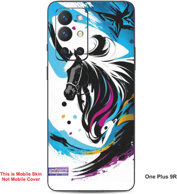 VYBE The Smart Choice One Plus 9R Horse Embossed Mobile Skin(Concord 27)
