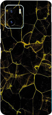 TJ CREATION Vivo Y15c Mobile Skin(Ultra Super Black Abstract Skin With High Matte Finish)