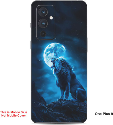 VYBE The Smart Choice One Plus 9 Lion Embossed Mobile Skin(Water Blue 25)