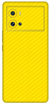 Vcare GadGets Fiber Carbon Yellow vivo i QOO 9 Pro 5G Mobile Skin(Fiber Carbon Yellow)