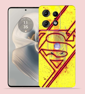WeCre8 Skin's WeCre8 Skin's Motorola Edge 50 Pro Mobile Skin(Yellow Batman Logo)