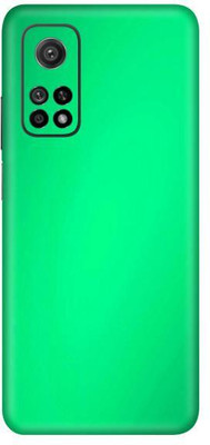 Vcare GadGets Mi 10 T 5G Mobile Skin(Metallic Light Green Shining)