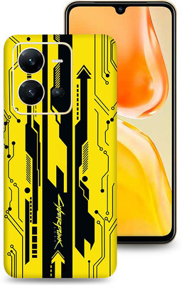 SkinoMania Vivo V25-5G Mobile Skin(Dark Yellow Cyber)
