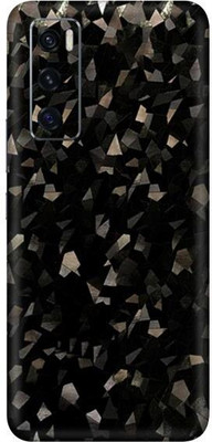 Vcare GadGets Vivo V20 SE Mobile Skin(Black Diamond Crystal)